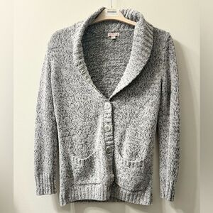 Light gray button up cardigan